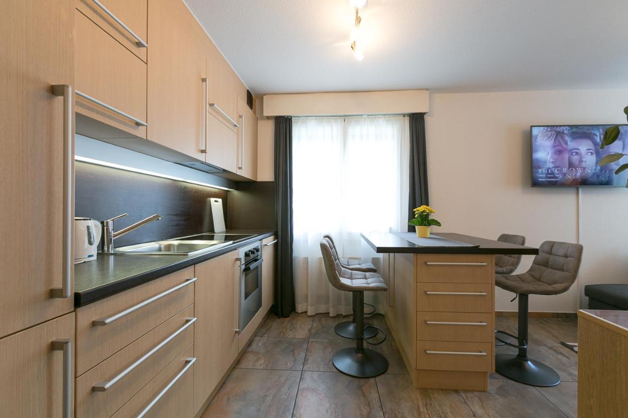 Spirit Apartments - Studio 2 - Kueche - Parkplatz Энгельберг Экстерьер фото