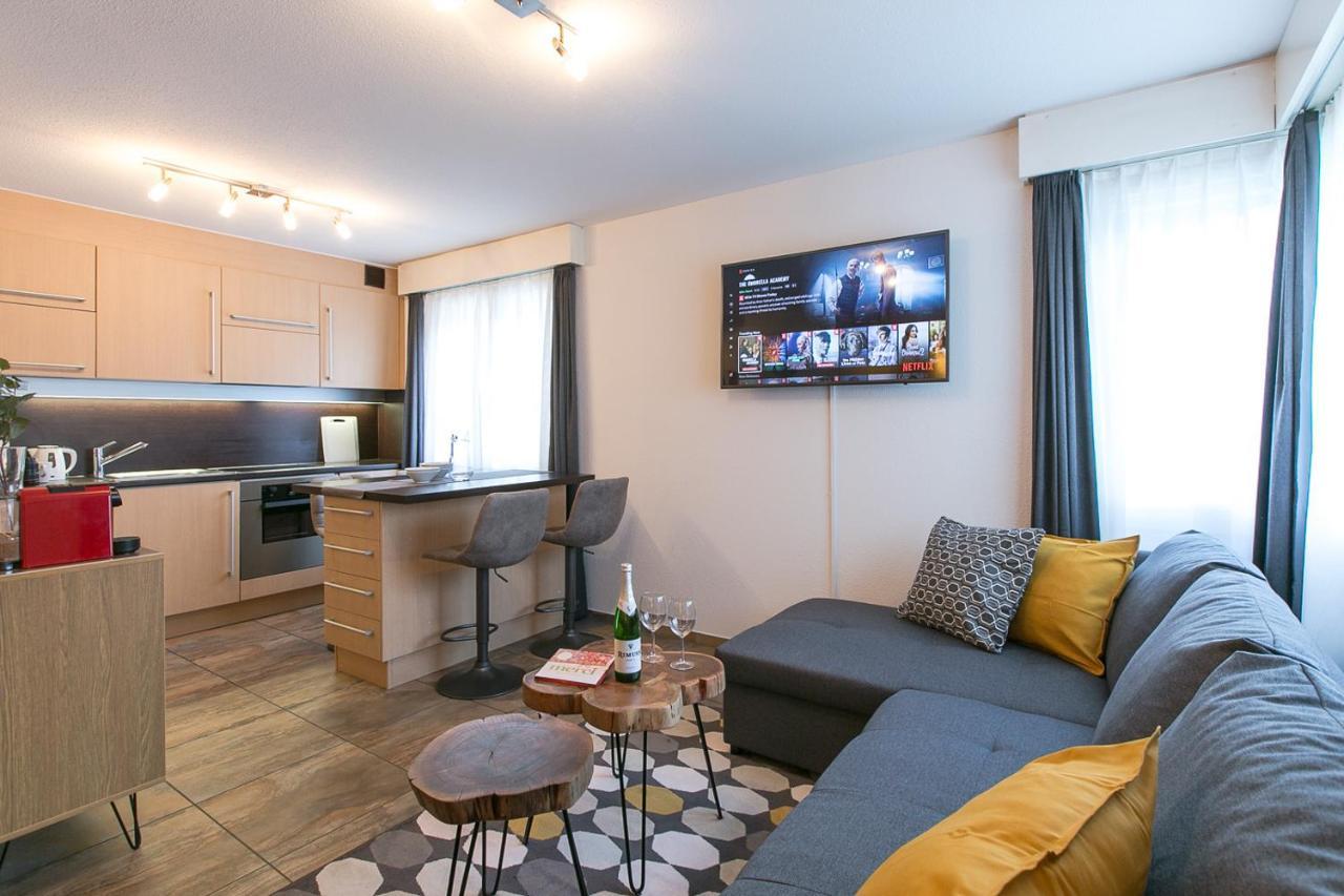 Spirit Apartments - Studio 2 - Kueche - Parkplatz Энгельберг Экстерьер фото